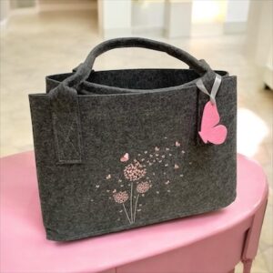 Filztasche "Schmetterlingsmotiv"