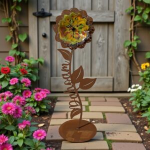 Glas Gartenblume Dahoam
